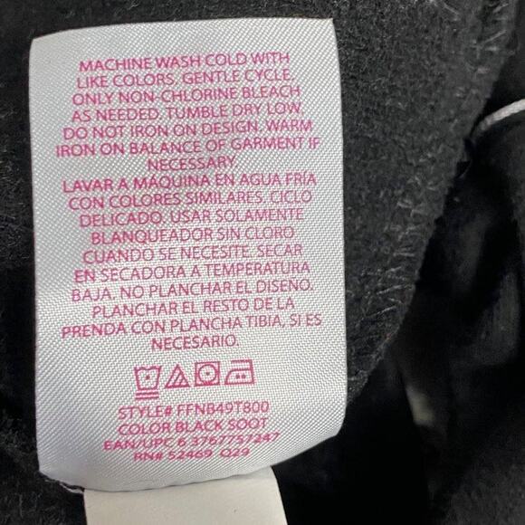 No Boundaries Cozy Black Long Sleeve Warrior Sweatshirt Juniors Size S/CH (3-5) - Picture 5 of 12